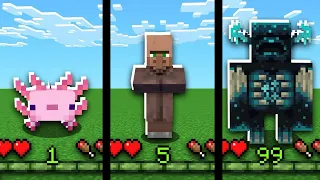 Minecraft: A CADA LEVEL EU VIRO UM MOB ALEATÓRIO!