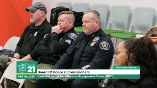 Detroit Police Commissioners Meeting: Feb. 9, 2023