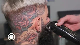 Check Out How This Dope Haircut Reveals These Sick Tattoos | Jake the Barber