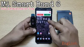 Mi Smart Band 6 - Notification Test