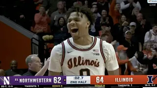 EXCITING ENDING! Final Minutes Of #21 Northwestern at Illinois