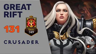 ДИАБЛО 3 ВП-131 КРЕСТОНОСЕЦ | DIABLO 3 GREAT RIFT 131 CRUSADER | RANK 349