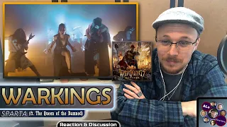 Reaction to...WARKINGS: SPARTA (ft. The Queen of the Damned) (Music Video) (With Lyrics)