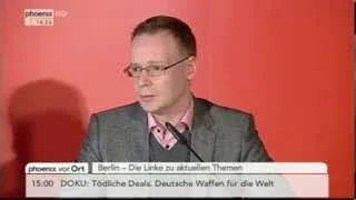 Die Linke: Pressekonferenz von Matthias Höhn am 28.10.2013