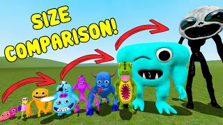 NEW ALL GARTEN OF BANBAN FAMILY SIZE COMPARISON! (Garry's Mod)