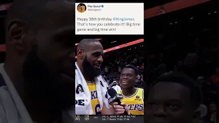 NBA Players REACT to LeBron James 47 Points on 38th Birthday!🙌 #shorts