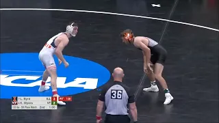 Lucas Byrd Def. Korbin Myers 5rd Place Match | 2022 NCAA Wrestling Championshis 133 lbs