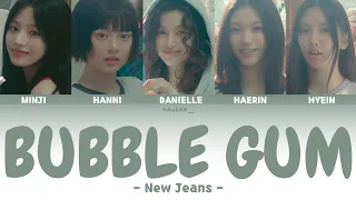 [@NewJeans_official ] NEW JEANS - 'BUBBLE GUM' Easy Lyrics Translate Indonesia