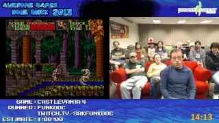 Super Castlevania IV - SPEED RUN in 0:36:27 by funkdoc at Awesome Games Done Quick 2013 [SNES]