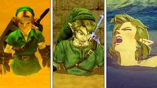 Evolution Of Link Sinking/Drowning In Quicksand In The Legend Of Zelda Series (1993-2023)