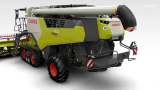 CLAAS TRION 750 kombájn áttekintés [animáció]