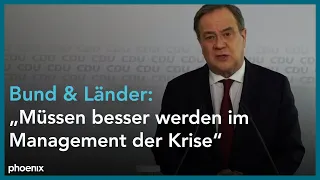 Partei-PK der CDU mit Armin Laschet nach Gremiensitzung