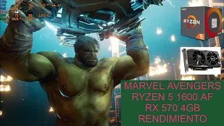 Ryzen 5 1600 AF + RX 570 4GB /// Marvel Avengers ( Test )