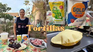 RECETA DE TORTILLAS (maseca) CON COSTILLAS EN CHILE ROJO