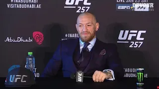 Conor McGregor Post-Fight Press Conference - Poirier Upsets The Odds To Defeat McGregor At UFC 257