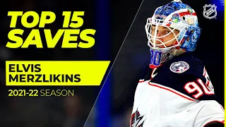 Top 15 Elvis Merzlikins Saves from 2021-22 | NHL