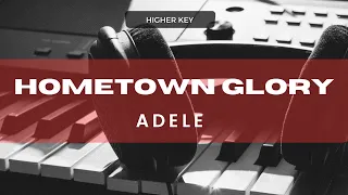 Adele - Hometown Glory (Acoustic Karaoke) Higher Key