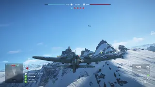 Battlefield V bomber in action over Fjell 652