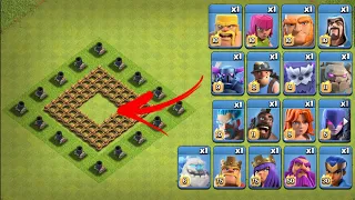 Level 1 mortar vs Max troops - Clash of Clans