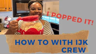 How to pop popcorn using Micro-pop popcorn popper.