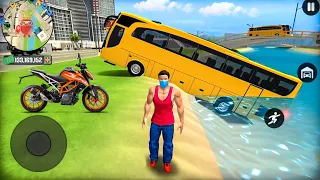 Go to Town 6 - Transport Bus & Bike Driving in Open World Game - Android Gameplay