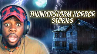3 Scary TRUE Thunderstorm Horror Stories by Mr. Nightmare REACTION!!!
