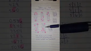 Mississippi Cash 3 Cash 4 Workout Sheet 3/18 Lottery Predictions