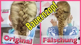 Bauernzopf Original & Fälschung ♥ französischer Zopf ♥ klassischen Zopf flechten | MaVie Noelle