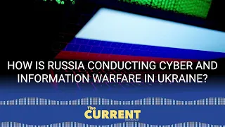 How is Russia conducting cyber and information warfare in Ukraine?