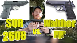 Сравнение SUR 2608 и Walther PP | На сколько стартовый похож на боевой?