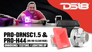 DS18 PRO-DRNSC1.5 & PRO-H44 (Unboxing-Lightingup-Testing) Compression Driver and Horn Diffuser