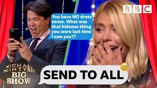 Holly Willoughby mortified as Michael McIntyre TRASHES her contacts 😂 - Send To All