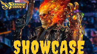 Ghost Rider - Abilities and Finishers *Showcase* 4K 60FPS - Marvel Strike Force Gameplay