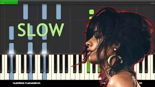Camila Cabello - Havana Slow Piano Tutorial ft. Young Thug