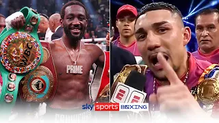"I'll fight Terence Crawford at a CATCHWEIGHT!" | Teofimo Lopez reacts to win