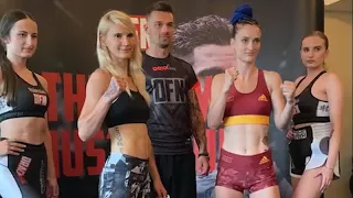 Monika Chochlíková vs. Klára Strnadová - Weigh-in Face-Off - (Dracula Fight Night 4)