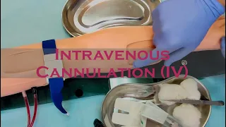 Постановка периферичного венозного катетера / Intravenous Cannulation (IV) ENG subtitles