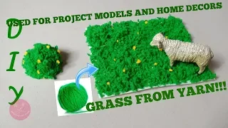 Easy DIY artificial grass used for home decor crafts and school projects | artificial moss