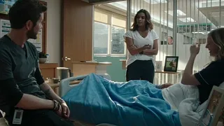 Billie , Conrad and nic talk scene - The resident season 4 episode 6