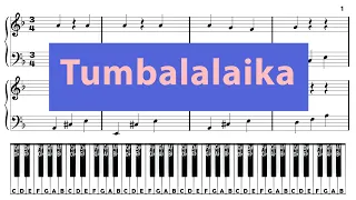 Tumbalalaika - How to play - Slowly