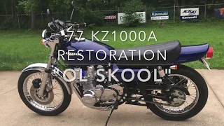 77 KZ1000A "Ol Skool" Kawasaki Custom Restoration WY
