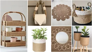 أفكار ✨ابدعي في بيتك, بقطعة قماش,خيوط, ومسدس الشمع #craft #diy #deco #ideas #home#منظمات