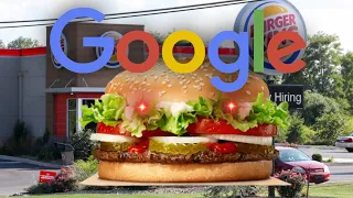 Burger King Whopper Whopper Ad but every world is a Google image