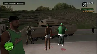 GTA SAN ANDREAS - CJ Tries to Resist The Attacks of The Military Army