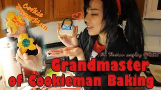 Baking cookiemans with Wei Wuxian (MDZS cosplay)