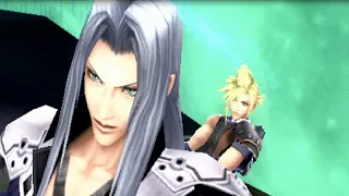 Dissidia 012 Final Fantasy (PSP) Cloud Saves Tifa From Sephiroth HD 1080p