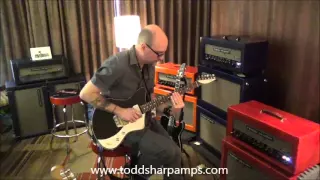 Jeff Senn plays slide guitar on a JOAT 20RT