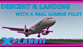 X Plane 11 with Real Airbus Pilot: Toliss Airbus A321 Landing in Manchester