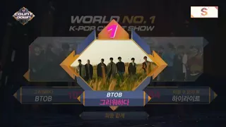 171026 BTOB (비투비) - 그리워하다 (Missing You) win on M!Countdown (winning speech+encore)