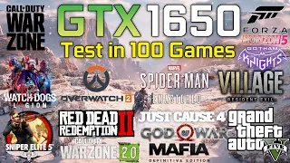 GTX 1650 Test In 100 Games In 2022 | ft.i5 11400f